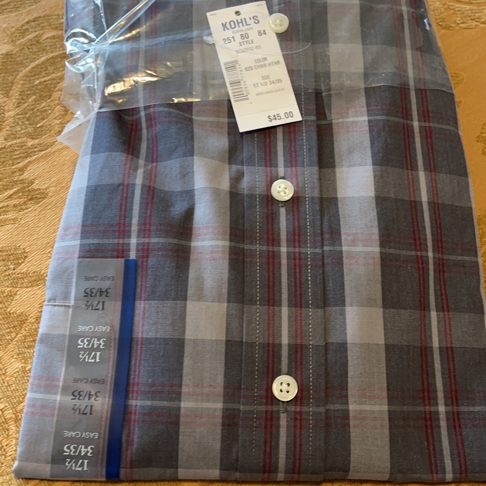 New men’s shirt size 17.5 - Picture 2 of 8